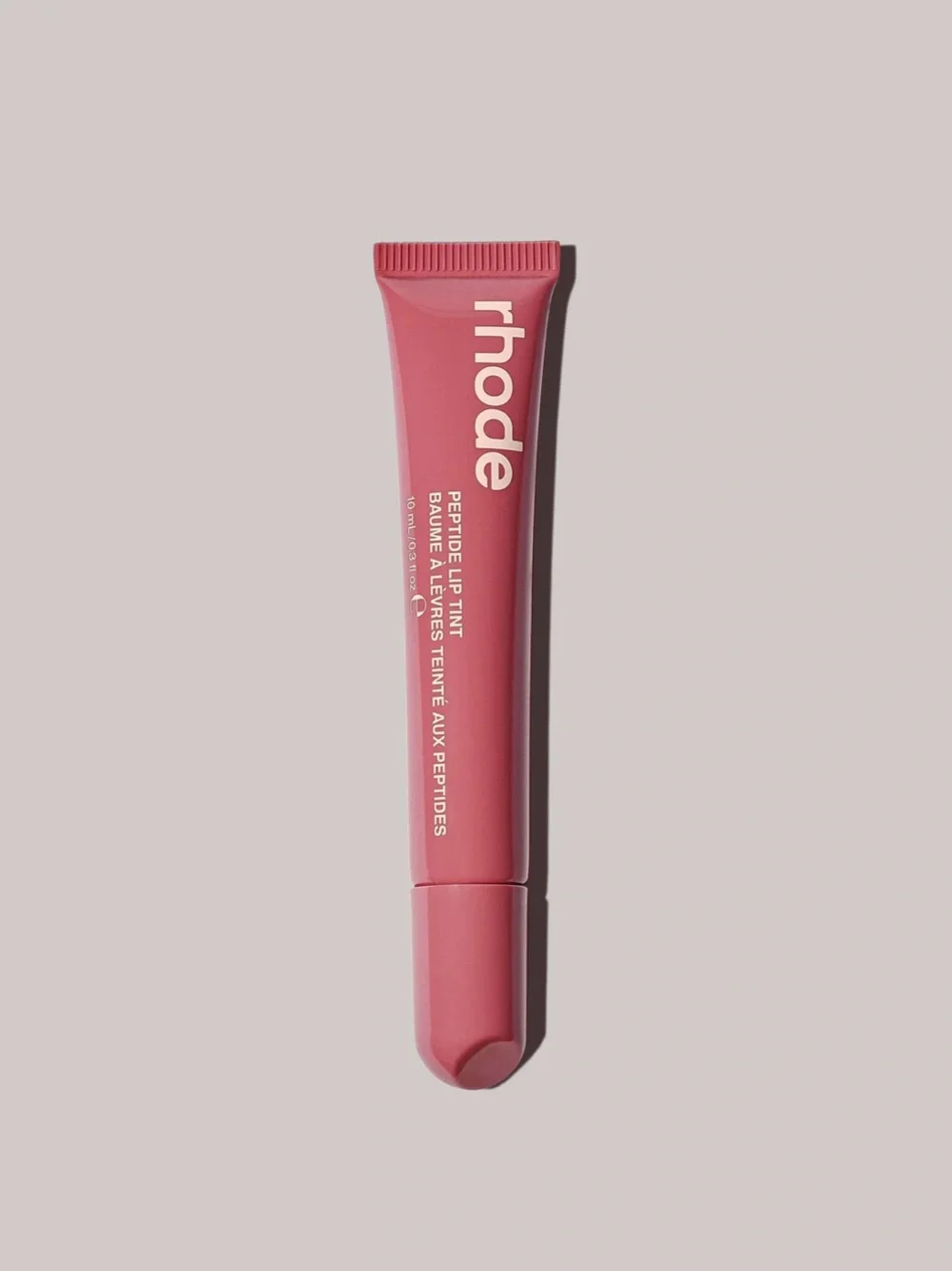 rhode  Peptide Lip Tint Nourishing Glaze Color: Salty Tan - soft mauve